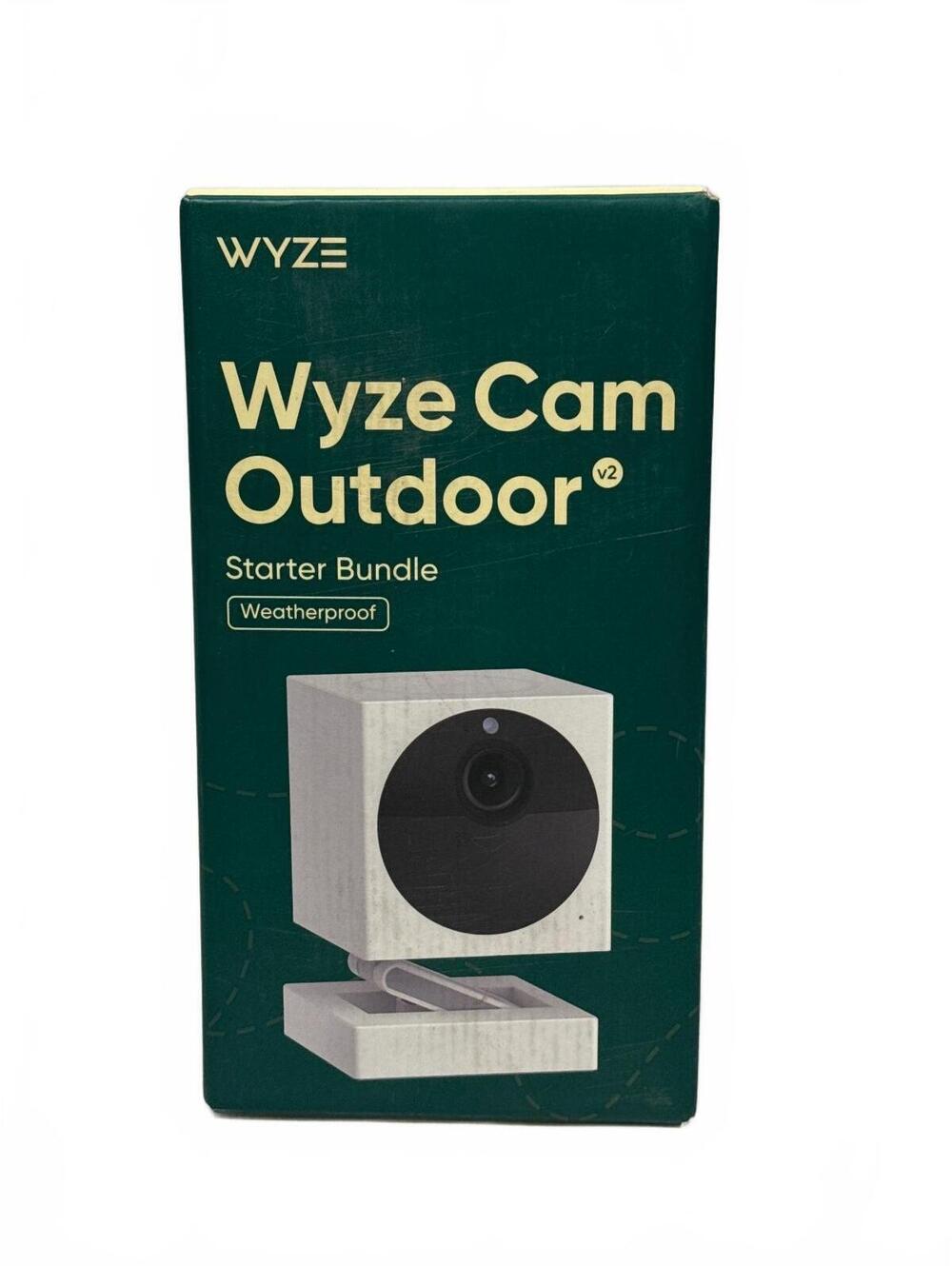 Wyze Cam Outdoor v2 Starter Bundle Weatherproof Wireless Security Camera with 6M